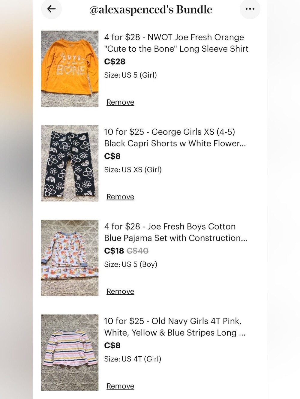 CCO Listing for @alexaspenced - 6 items - Toddler Clothing